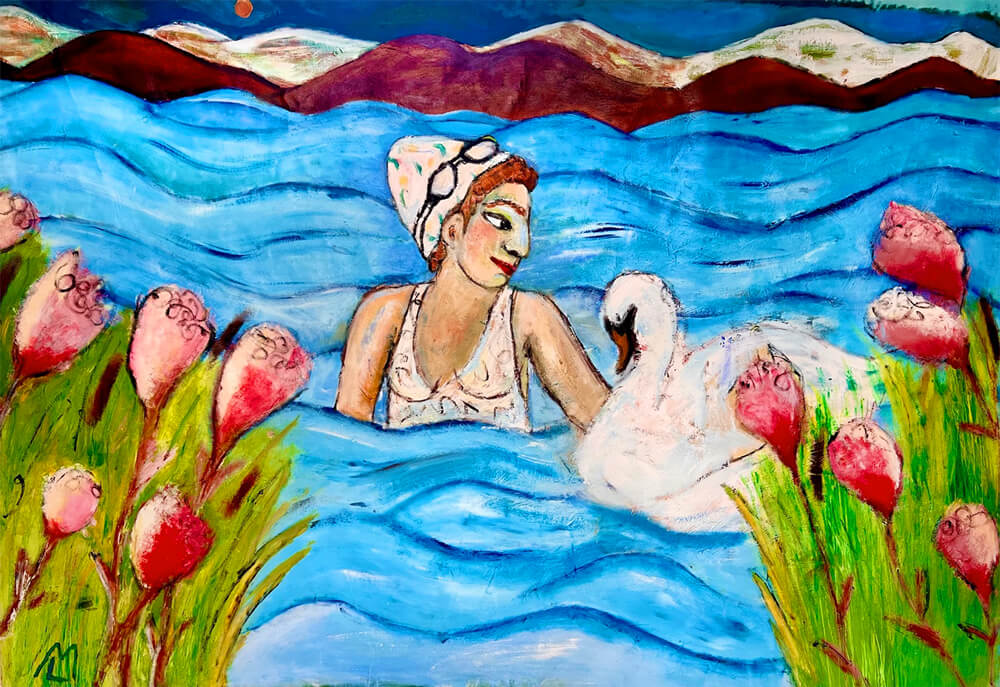 Leda und der Schwan am Comersee